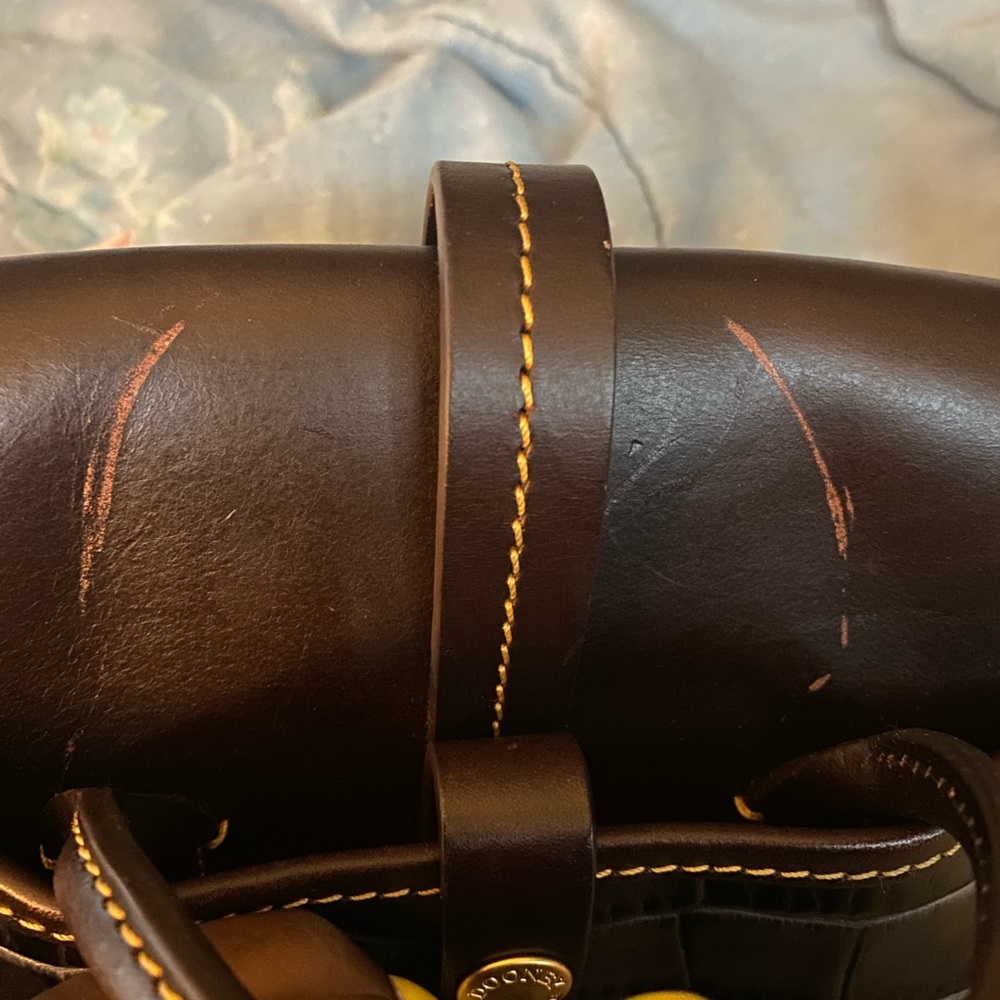**RARE SAMPLE BAG*** Dooney  & Bourke Croc Print Leather Crossbody Purse - Picture 15 of 16